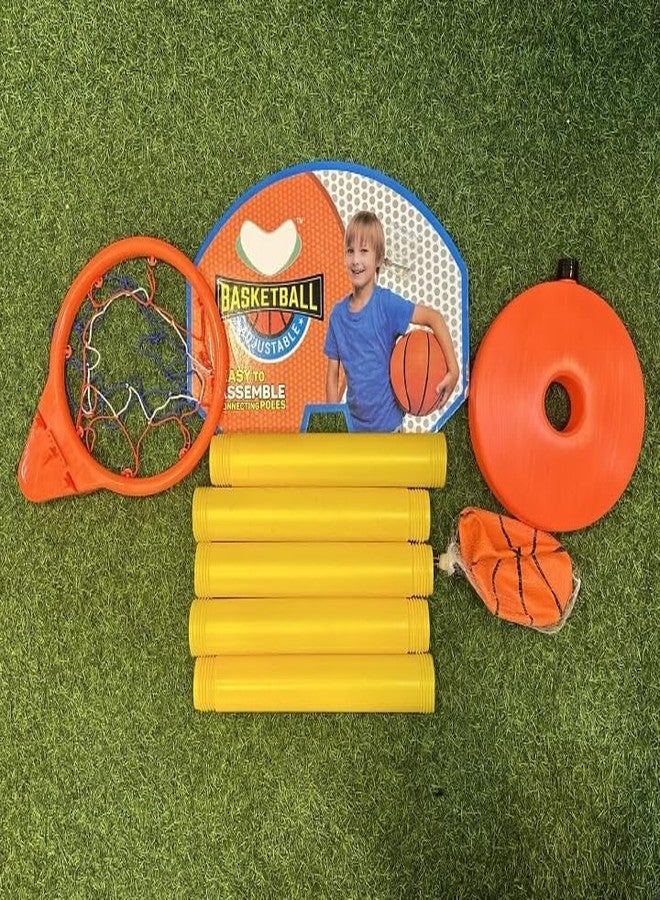 Manos Basket Ball Set Adjustable Set for Kids Pack of 1 - Image 4